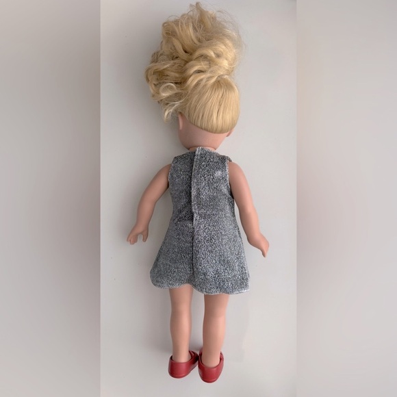 18โ Cititoy Vinyl Girl Doll GS 126 Blonde Hair Moving EyeLids Blue Eyes - Picture 10 of 15